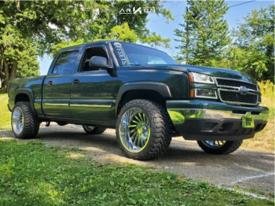 2006 Chevrolet Silverado 1500 HD - 22x12 -51mm - ARKON OFF-ROAD Caesar - Leveling Kit - 33" x 12.5"