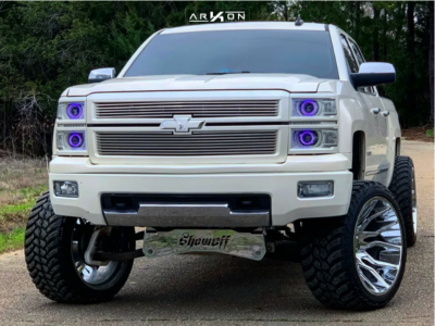 2015 Chevrolet Silverado 1500 - 24x14 -81mm - ARKON OFF-ROAD Roosevelt - Suspension Lift 9" - 35" x 13.5"