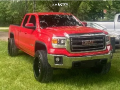 2014 GMC Sierra 1500 - 20x12 -51mm - ARKON OFF-ROAD Caesar - Leveling Kit - 305/55R20