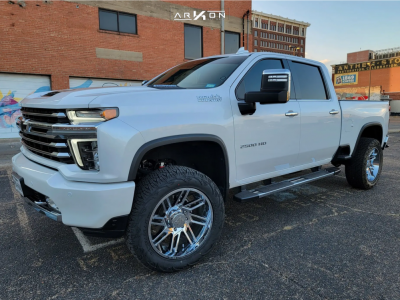2021 Chevrolet Silverado 2500 HD - 22x12 -51mm - ARKON OFF-ROAD DaVinci - Suspension Lift 3" - 35" x 12.5"