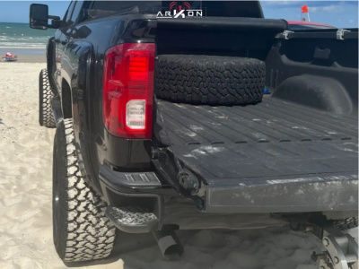 1 2018 Silverado 1500 Chevrolet Ltz Fabtech Suspension Lift 6in Arkon Off Road Caesar Black Milled