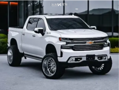 2019 Chevrolet Silverado 1500 - 24x14 -81mm - ARKON OFF-ROAD Caesar - Suspension Lift 8" - 35" x 13.5"