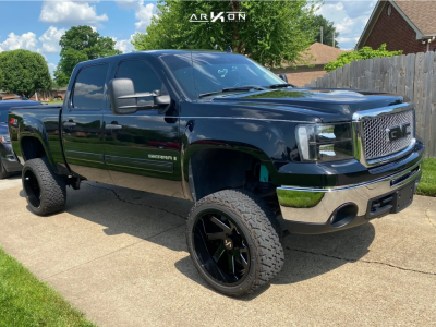 2009 GMC Sierra 1500 - 22x12 -51mm - ARKON OFF-ROAD Lincoln - Suspension Lift 7.5" - 33" x 12.5"