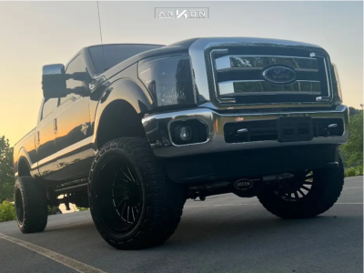 2012 Ford F-350 Super Duty - 22x12 -51mm - ARKON OFF-ROAD Caesar - Suspension Lift 4" - 37" x 13.5"