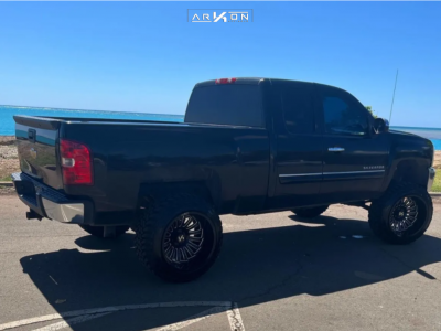 1 2012 Silverado 1500 Chevrolet Lt Bds Suspension Lift 6in Arkon Off Road Alexander Black Milled