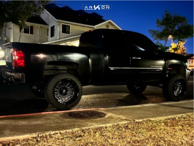 1 2012 Silverado 1500 Chevrolet Lt Bds Suspension Lift 6in Arkon Off Road Alexander Black Milled