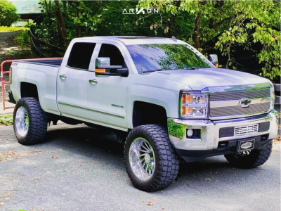 2015 Chevrolet Silverado 2500 HD - 22x12 -51mm - ARKON OFF-ROAD Caesar - Suspension Lift 6" - 37" x 13.5"
