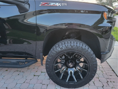 1 2020 Silverado 1500 Chevrolet Lt Trail Boss Readylift Leveling Kit Arkon Off Road Roosevelt Black Milled