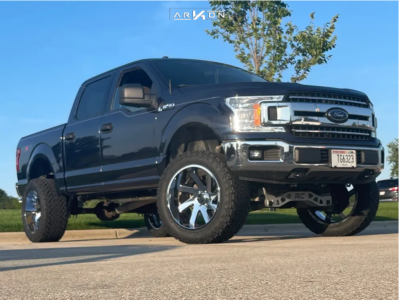 1 2018 F 150 Ford Xlt Rough Country Suspension Lift 6in Arkon Off Road Lincoln Chrome