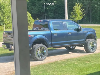 1 2018 F 150 Ford Xlt Rough Country Suspension Lift 6in Arkon Off Road Lincoln Chrome