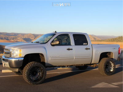 2013 Chevrolet Silverado 1500 - 22x14 -81mm - ARKON OFF-ROAD Alexander - Suspension Lift 7" - 355/40R22
