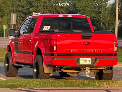 1 2019 F 150 Ford Xlt Readylift Suspension Lift 35in Arkon Off Road Mandela Satin Black