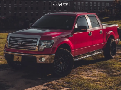 2014 Ford F-150 - 22x10 -25mm - ARKON OFF-ROAD Caesar - Leveling Kit - 33" x 12.5"
