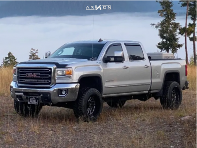 2016 GMC Sierra 2500 HD - 20x12 -51mm - ARKON OFF-ROAD Caesar - Leveling Kit - 33" x 12.5"