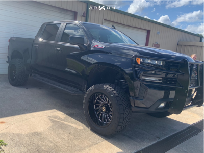 2020 Chevrolet Silverado 1500 - 22x12 -51mm - ARKON OFF-ROAD Caesar - Suspension Lift 6" - 37" x 13.5"