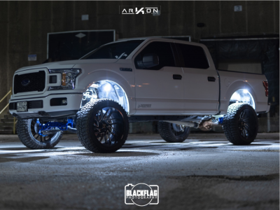 2018 Ford F-150 - 24x12 -51mm - ARKON OFF-ROAD Mandela - Suspension Lift 6" - 35" x 12.5"