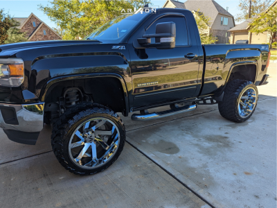1 2015 Sierra 1500 Gmc Slt Rough Country Suspension Lift 5in Arkon Off Road Lincoln Chrome