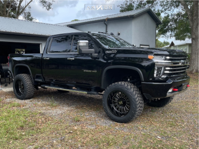 2020 Chevrolet Silverado 2500 HD - 22x12 -51mm - ARKON OFF-ROAD Alexander - Suspension Lift 5" - 37" x 13.5"