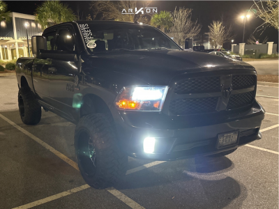 2017 Ram 1500 - 20x12 -51mm - ARKON OFF-ROAD Caesar - Suspension Lift 6" - 35" x 12.5"