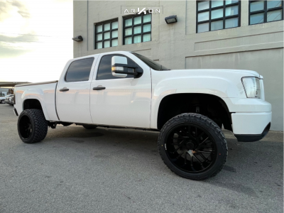 2012 GMC Sierra 1500 - 22x12 -51mm - ARKON OFF-ROAD Mandela - Suspension Lift 3.5" - 33" x 12.5"