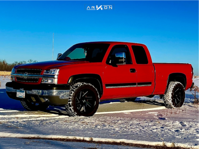 2003 Chevrolet Silverado 1500 - 20x10 -25mm - ARKON OFF-ROAD Lincoln - Stock Suspension - 285/65R20