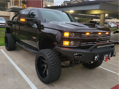 2019 Chevrolet Silverado 2500 HD - 24x12 -51mm - ARKON OFF-ROAD Lincoln - Suspension Lift 7.5" - 37" x 13.5"