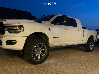 2021 Ram 2500 - 22x10 -25mm - ARKON OFF-ROAD Davinci - Suspension Lift 2.5" - 35" x 12.5"