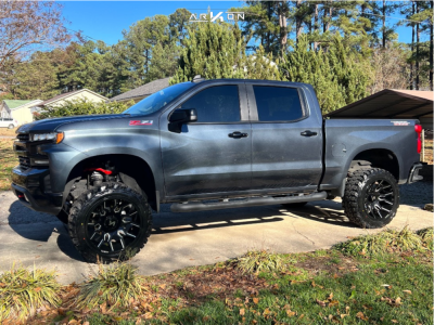 2021 Chevrolet Silverado 1500 - 22x12 -51mm - ARKON OFF-ROAD Roosevelt - Suspension Lift 4" - 35" x 12.5"