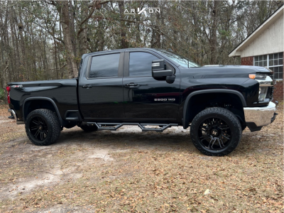 2020 Chevrolet Silverado 2500 HD - 22x12 -51mm - ARKON OFF-ROAD Davinci - Suspension Lift 3.5" - 35" x 12.5"