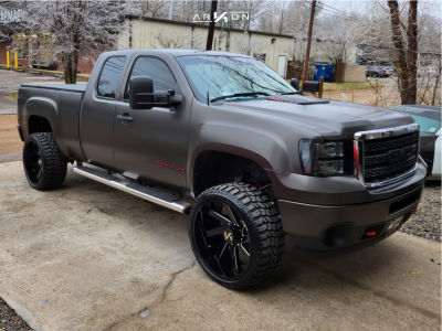 2011 GMC Sierra 2500 HD - 24x12 -51mm - ARKON OFF-ROAD Lincoln - Leveling Kit - 33" x 12.5"