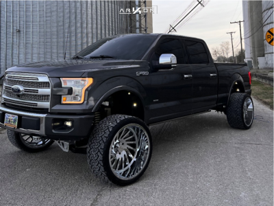 1 2015 F 150 Ford Platinum Mcgaughys Suspension Lift 65in Arkon Off Road Caesar Chrome