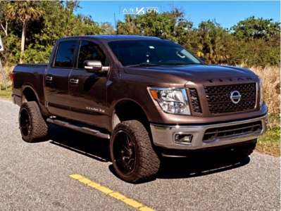 2019 Nissan TITAN - 22x12 -51mm - ARKON OFF-ROAD Mandela - Suspension Lift 6" - 33" x 12.5"