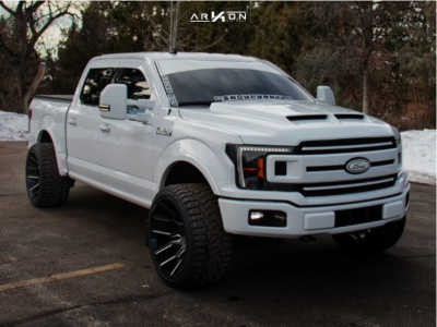 2020 Ford F-150 - 24x14 -81mm - ARKON OFF-ROAD Roosevelt - Suspension Lift 2.5" - 33" x 14.5"