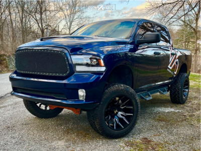 2013 Ram 1500 - 22x12 -51mm - ARKON OFF-ROAD Roosevelt - Suspension Lift 6" & Body 3" - 37" x 12.5"