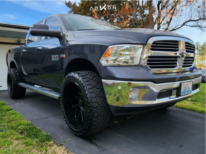 2017 Ram 1500 - 24x12 -51mm - ARKON OFF-ROAD Mandela - Suspension Lift 4" - 35" x 12.5"