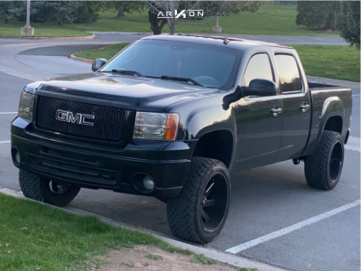 2009 GMC Sierra 1500 - 22x12 -51mm - ARKON OFF-ROAD Lincoln - Suspension Lift 3.5" - 33" x 12.5"