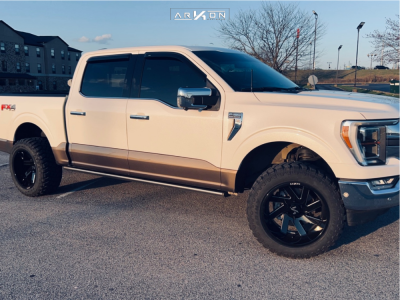 2021 Ford F-150 - 20x12 -51mm - ARKON OFF-ROAD Lincoln - Leveling Kit - 33" x 12.5"