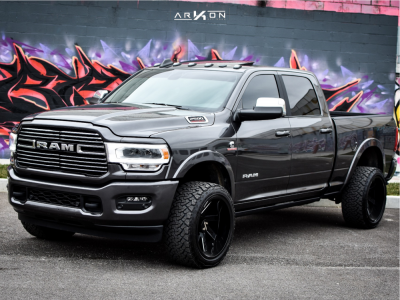 2021 Ram 2500 - 22x12 -51mm - ARKON OFF-ROAD Lincoln - Stock Suspension - 33" x 12.5"