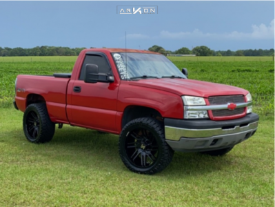 2005 Chevrolet Silverado 1500 - 22x10 -25mm - ARKON OFF-ROAD Davinci - Suspension Lift 4.5" - 33" x 12.5"