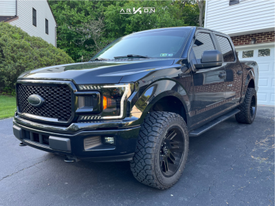 2018 Ford F-150 - 20x10 -25mm - ARKON OFF-ROAD Davinci - Leveling Kit - 33" x 12.5"