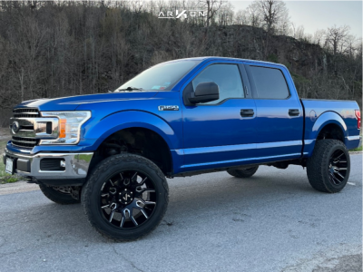 2018 Ford F-150 - 22x12 -51mm - ARKON OFF-ROAD Roosevelt - Suspension Lift 6" - 35" x 12.5"