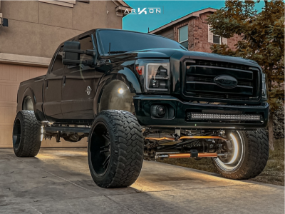 2014 Ford F-250 Super Duty - 24x14 -81mm - ARKON OFF-ROAD Davinci - Suspension Lift 8" - 38" x 13.5"