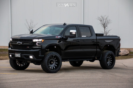 2021 Chevrolet Silverado 1500 - 22x12 -51mm - ARKON OFF-ROAD Armstrong - Suspension Lift 6" - 35" x 12.5"