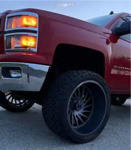 1 2014 Silverado 1500 Chevrolet Lt Rough Country Suspension Lift 6in Arkon Off Road Caesar Grey