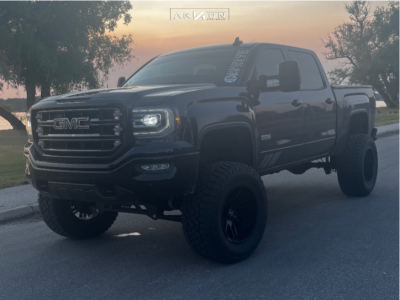 2017 GMC Sierra 1500 - 20x12 -51mm - ARKON OFF-ROAD Davinci - Suspension Lift 8" - 37" x 13.5"