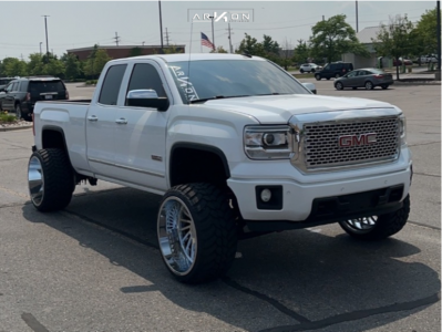2015 GMC Sierra 1500 - 24x14 -81mm - ARKON OFF-ROAD Caesar - Suspension Lift 6" - 33" x 13.5"