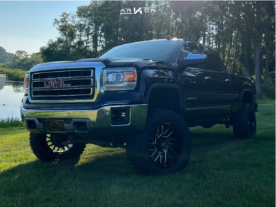 2014 GMC Sierra 1500 - 20x10 -25mm - ARKON OFF-ROAD Mandela - Suspension Lift 6.5" - 35" x 12.5"
