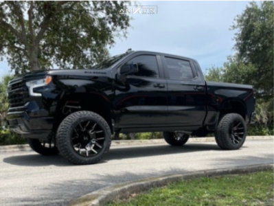 2022 Chevrolet Silverado 1500 - 22x12 -51mm - ARKON OFF-ROAD Roosevelt - Suspension Lift 6" - 35" x 12.5"