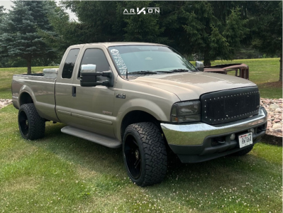 2003 Ford F-250 Super Duty - 22x12 -51mm - ARKON OFF-ROAD Davinci - Stock Suspension - 33" x 12.5"