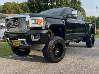 2015 GMC Sierra 2500 HD - 20x12 -51mm - ARKON OFF-ROAD Davinci - Suspension Lift 7.5" - 37" x 12.5"